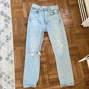 AGOLDE Riley High Rise Straight Crop